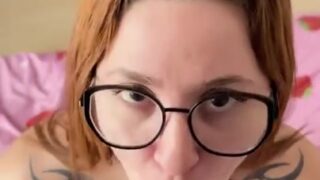 Beautiful Argentinian Brujita Roja Sucks Cock And Cums On Face