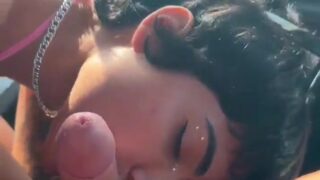 Marcela Lelly Onlyfans Is Sucking Her Boyfriend’s Cock In The Car