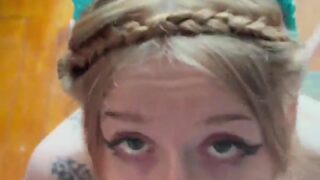 Paleseafoam – Beautiful Elf Girl Sucks Cock And Swallows Cum