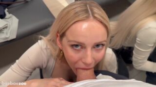 Baebae Zoe Sucks Her Boyfriend’s Penis In The Fitting Room